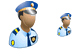 Policeman icons