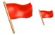 Red flag icons