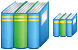 Book library icons