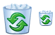 Full dustbin icons