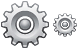 Gear icons