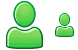 Green user icons