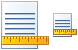 Horizontal ruler icons