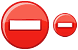 No entry icons