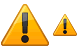 Warning icons