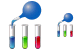 Chemical analysis icons